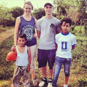 Nicaragua Trip. Playing footies with the local boys. Oh, I mean "futbol."