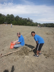 Digging for diamonds in Murfreesboro, Ark., for Chaise's birthday.